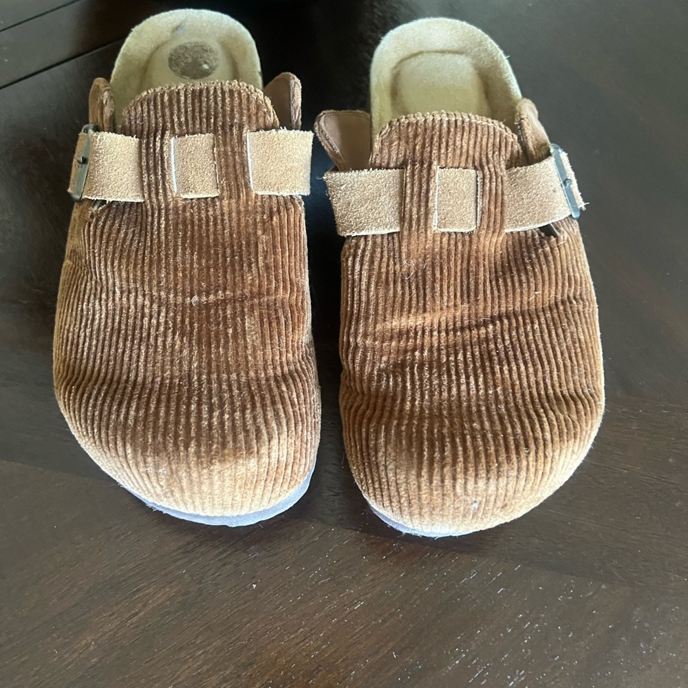 Corduroy Brown Women's Mules